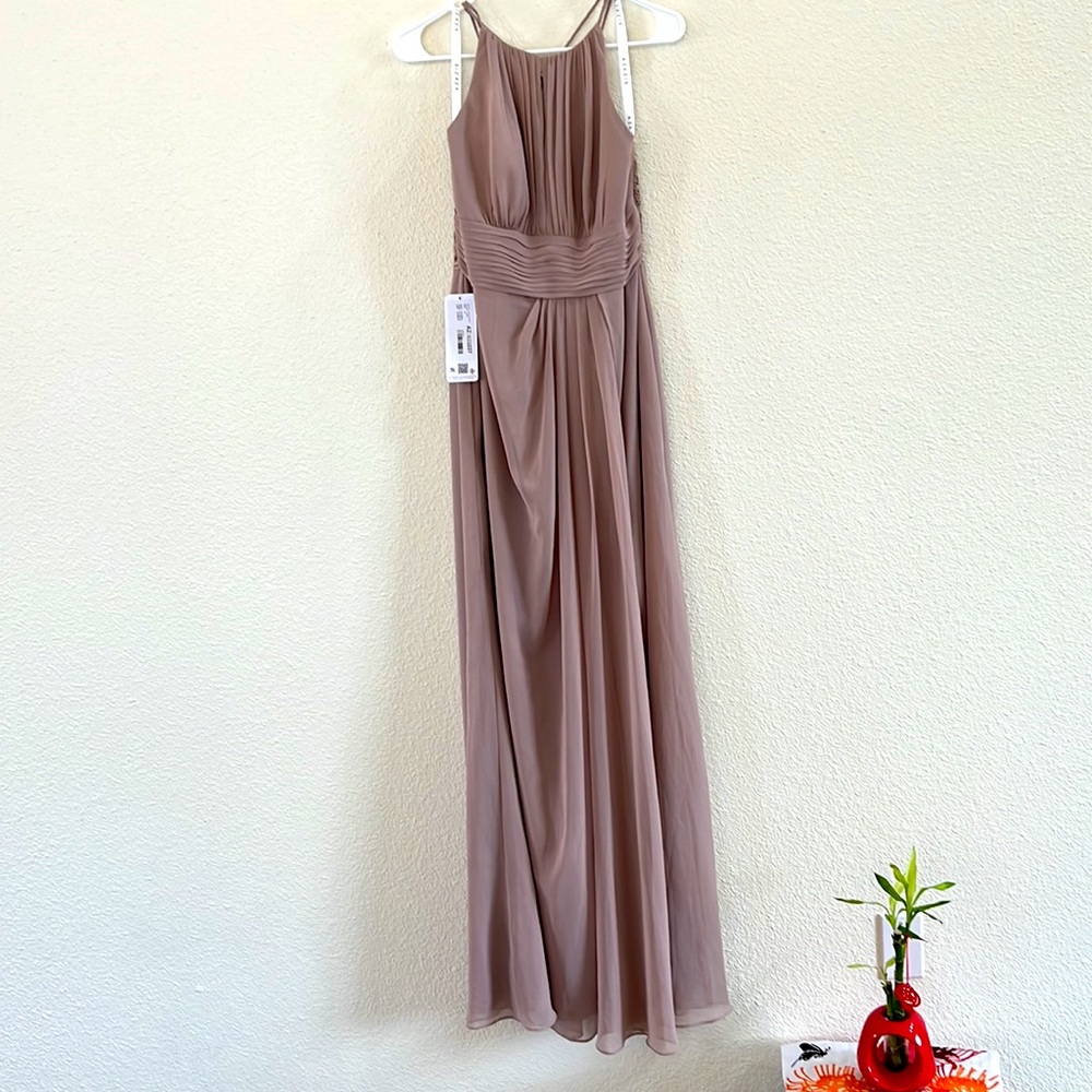 Azazie Bonnie Allure! NWT! (A8; Taupe)
